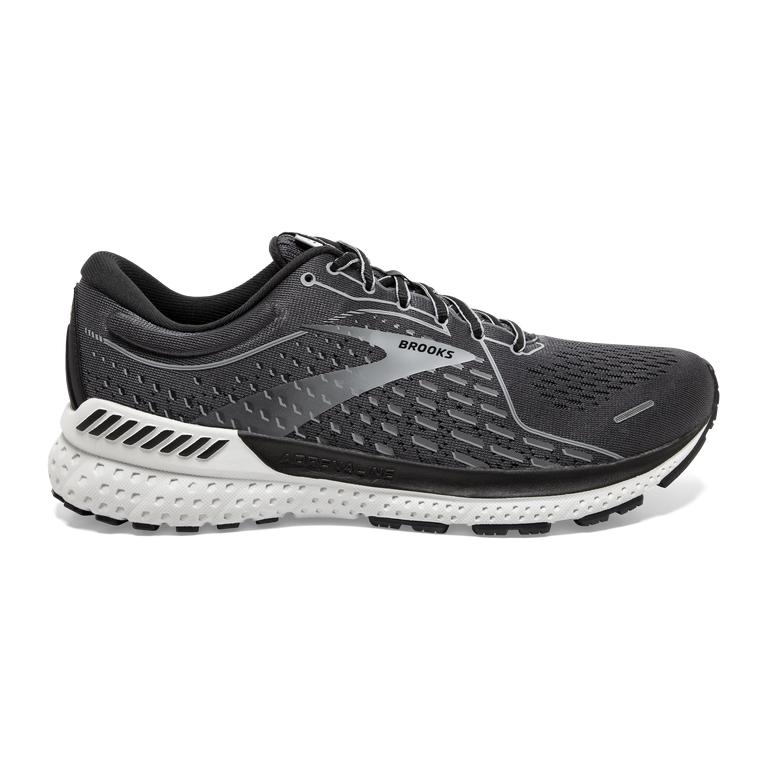 Brooks Men's Adrenaline GTS 21 Road Running Shoes - Blackened Pearl/Black/Grey (MZDO41285)